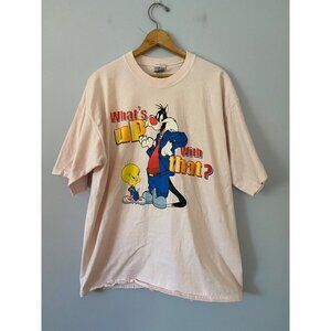 Vintage Looney Tunes T-shirt, XL, What's Up With That? Trashed Condition 2001 US